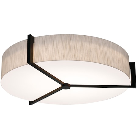 Afx Apex 33in. LED Flush Mount, Espresso Finish, Jute Shade APF3044L5AJUDES-JT